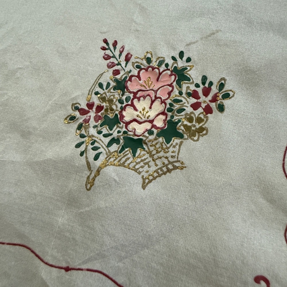 Vintage Handkerchief Lot 3 Embroidered Crochet Lace Floral White Brown Multi - Picture 6 of 11